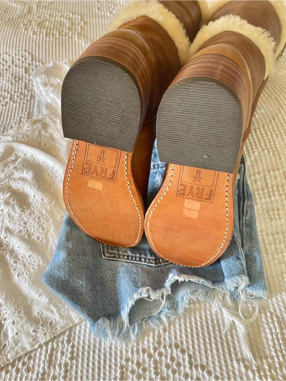 FRYE | Shearling Campus Boots - Picture 6 of 8